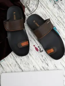 R-SWISS Men Brown Synthetic Flip Flops