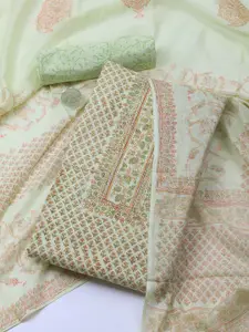 Meena Bazaar Floral Printed Unstitched Dress Material