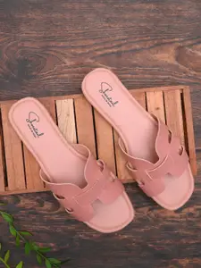 Shoestail Women No Back Strap One Toe Flats