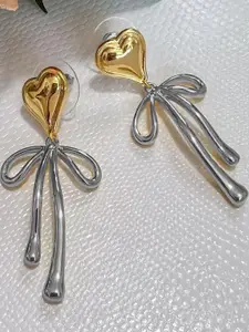 VAGHBHATT Gold-Plated Brass Drop Earrings