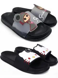 Pampy Angel Women Black EVA Flip Flops