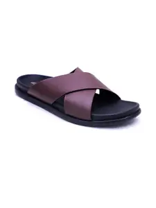 R-SWISS Men Brown Synthetic Flip Flops