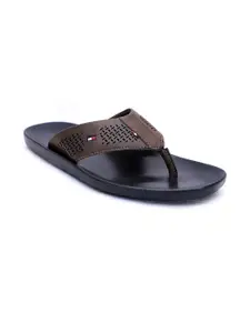 R-SWISS Men Brown Synthetic Flip Flops