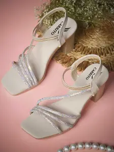 carrito Women Embellished Block Sandals