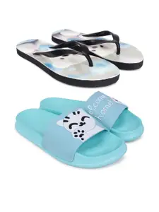 Pampy Angel Women Blue EVA Flip Flops