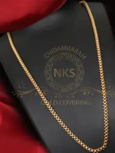 Arudhras fashion jewels Gold-Plated Brass Necklace