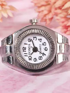 Fashion Frill Silver-Plated Stainless Steel Finger Ring