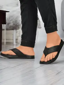 R-SWISS Men Black Synthetic Flip Flops