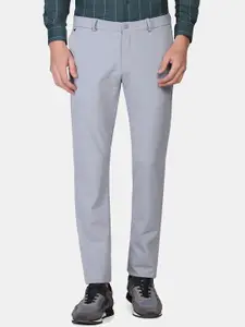 Blackberrys Men Slim Fit Low-Rise Trousers