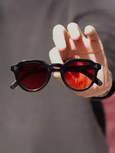 LULU & SKY Women Full Rim Round Sunglasses 89236-BRIGHT BLACK TEA-BRIGHT BLACK TEA