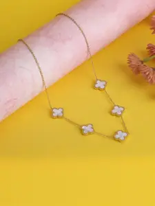 Fashion Frill Gold-Plated Necklace