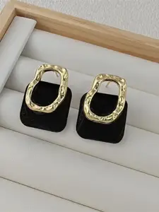 KRENOZ Gold-Plated Square Shaped Studs