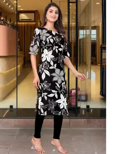 URMIR FASHION Women Viscose Rayon Straight Kurtis