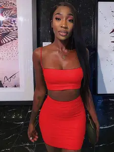 StyleCast Square Neck Top With Skirt Co-Ords