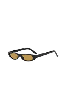 LULU & SKY Women Rectangle Sunglasses with Regular Lens 88650-BLACK LIGHT TEA