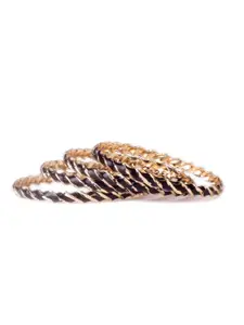 leshya Set of 4 Twisted Meenakari Bangle