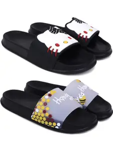 Pampy Angel Women Black EVA Flip Flops
