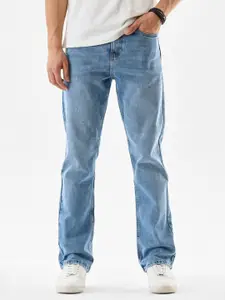 Snitch Men Straight Fit Mid-Rise Light Fade Stretchable Jeans