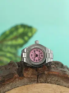 Fashion Frill Silver-Plated Stainless Steel Finger Ring