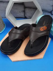 R-SWISS Men Brown Synthetic Flip Flops