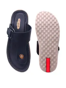 R-SWISS Men Black Synthetic Flip Flops