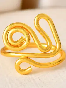 DressBerry Gold-Plated Stainless Steel Finger Ring