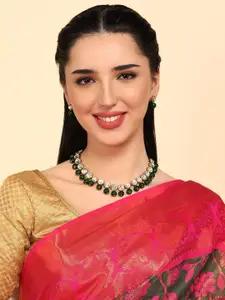 Anouk Kundan Beaded Statement Necklace