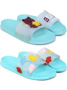 Pampy Angel Women Blue EVA Flip Flops