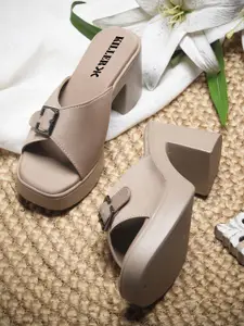 Killer Women Block Sandals with Buckles