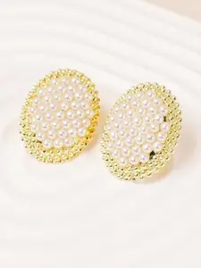 VAGHBHATT Gold-Plated Alloy Studs Earrings