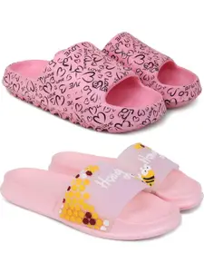 Pampy Angel Women Pink EVA Flip Flops