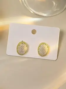 VAGHBHATT Gold-Plated Alloy Studs Earrings