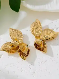 VAGHBHATT Gold-Plated Alloy Studs Earrings
