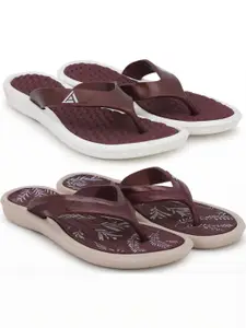 Pampy Angel Women Maroon EVA Flip Flops