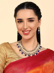 Anouk Kundan Beaded Statement Necklace