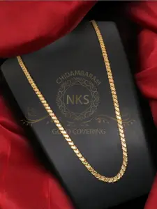 Arudhras fashion jewels Gold-Plated Brass Necklace