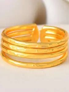 DressBerry Gold-Plated Stainless Steel Finger Ring