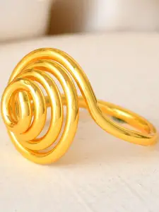 DressBerry Gold-Plated Stainless Steel Finger Ring