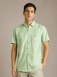 Louis Philippe Sport Slim Fit Short Sleeves Pure Cotton Shirt