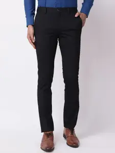 Blackberrys Men B-95 Regular Fit Mid-Rise Formal Trousers