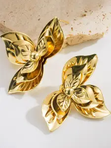 VAGHBHATT Gold-Plated Alloy Studs Earrings