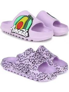 Pampy Angel Women Purple EVA Flip Flops