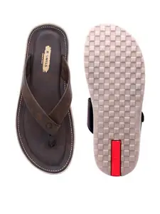 R-SWISS Men Brown Synthetic Flip Flops