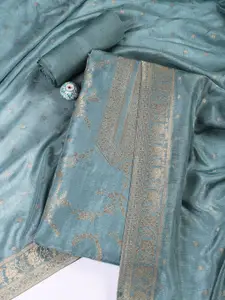 Meena Bazaar Floral Woven Design Unstitched Dress Material