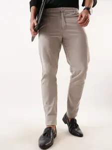 Dennis Lingo Men Solid Straight Fit Chinos Trousers