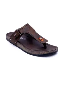 R-SWISS Men Brown Synthetic Flip Flops