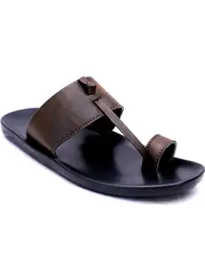 R-SWISS Men Brown Synthetic Flip Flops