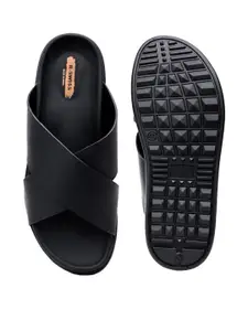 R-SWISS Men Black Synthetic Flip Flops