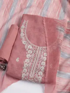 Meena Bazaar Embroidered Sequinned Unstitched Dress Material