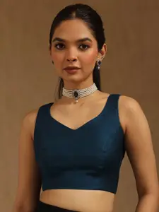 Soch V-Neck Padded Saree Blouse